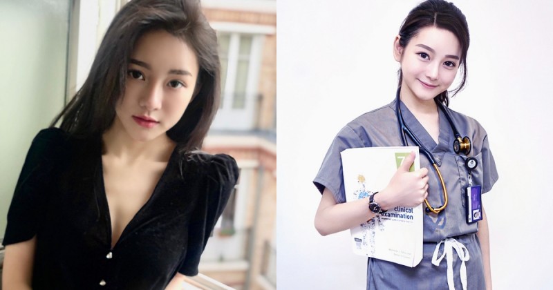 【蜗牛娱乐】清新脫俗的美女醫生「Jenn」！大眼雪肌神似Angelababy，內外兼修讓14萬網友都瘋狂