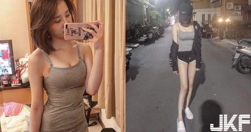 【蜗牛娱乐】街頭少女褲子穿超短，運動風「美乳正妹」超貼身休閒打扮讓人想入非非～