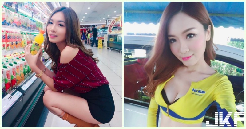 【蜗牛娱乐】太火辣！超商「白皙爆奶妹」鮮豔美乳有夠犯規！超逆天「極品長腿」整個引人遐想…