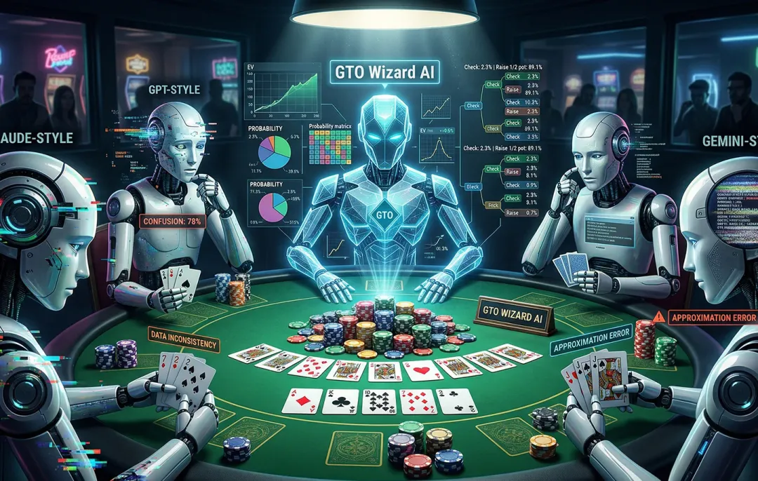 【EV 扑克】大模型集体扑克“翻车”：GTO Wizard 一穿二十，人类玩家暂时安全