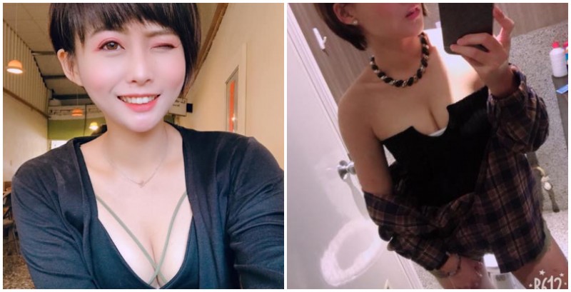 【蜗牛娱乐】俏麗「短髮業務」不經意爆乳，不只有電眼還有好身材實在很難認真談生意