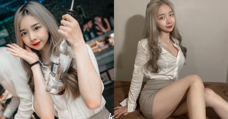 【蜗牛娱乐】台北夜店「巨乳甜妹調酒師」出沒！圓圓大眼和「兇猛曲線」讓人好想喝她的酒～