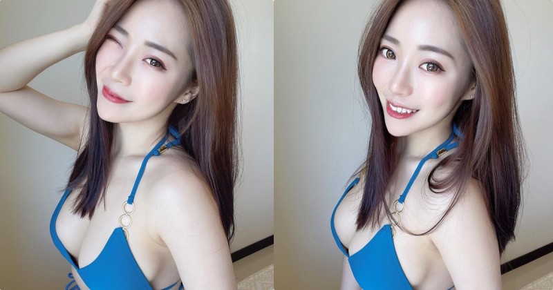 【蜗牛娱乐】正妹領隊「佳佳」比基尼辣照好養眼，「白嫩曲線」融化大家的心！