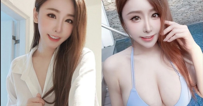 【蜗牛娱乐】美乳辣模「星野優」34G乳量超兇，泳池辣照「車頭燈好大顆」！