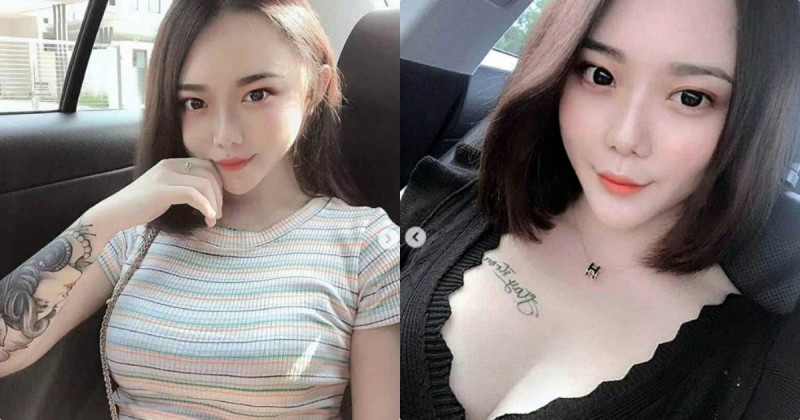 【蜗牛娱乐】短髮刺青妹子「黃于恩」曲線兇爆，車上露酥胸「白嫩兩顆」辣翻！