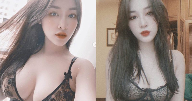 【蜗牛娱乐】火辣巨乳白雪公主「Khánh Trắng」，豐滿大奶透視感太誘人！