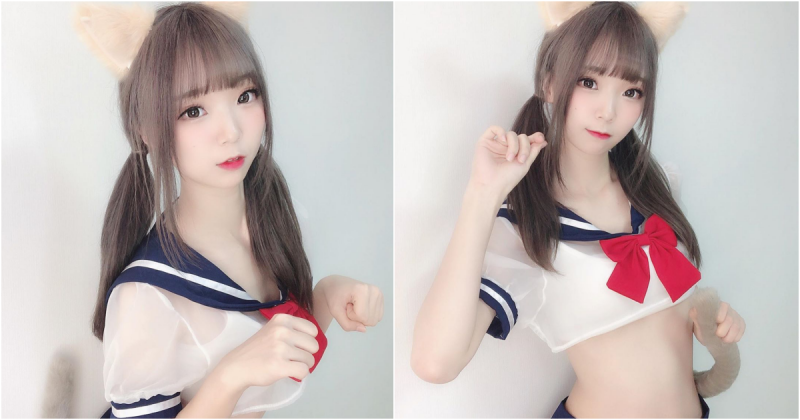 【蜗牛娱乐】女友Fu爆棚！高顏值「制服美女」白皙身材太犯規！超甜美外型讓人戀愛啦…