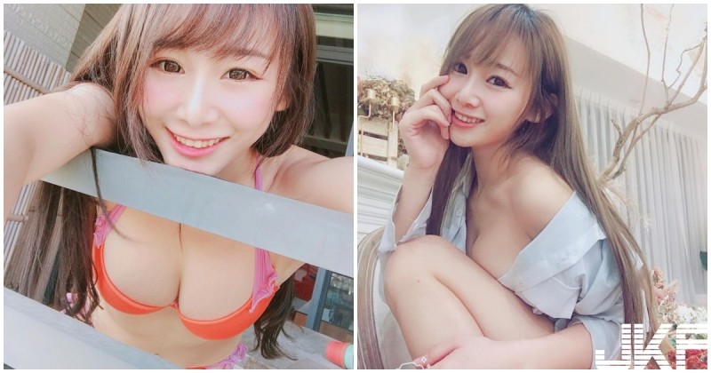 【蜗牛娱乐】欄杆上有深溝！正妹一彎腰「深溝蹦出」，火辣角度看了好噴血！