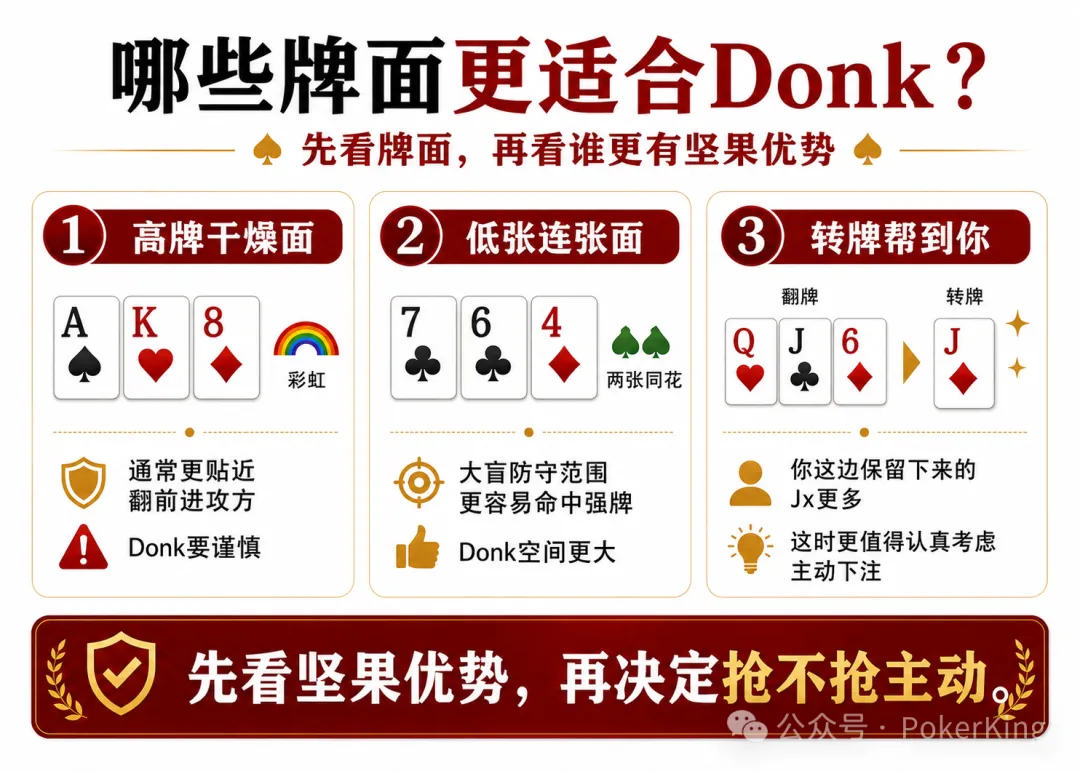 【EV 扑克】Donk-Bet 什么时候能用？OOP 不是只能过牌