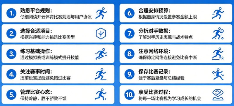 给新手的10条忠告:在开云体育开始你的第一场比赛 给新手的10条忠告:在开云体育开始你的第一场比赛