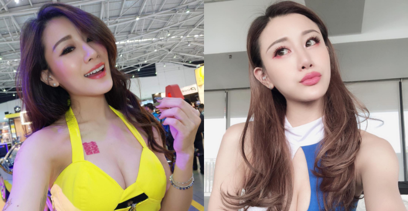 【蜗牛娱乐】美峰上刺囍！性感陽光正妹「雙囍」小嘴微張，火辣魅惑整個展場！