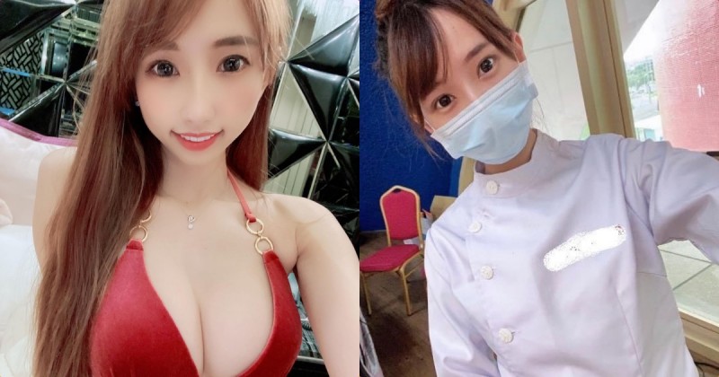 【蜗牛娱乐】護理師「兔兒」比基尼辣照好養眼，「深邃事業線」讓病人都著迷！
