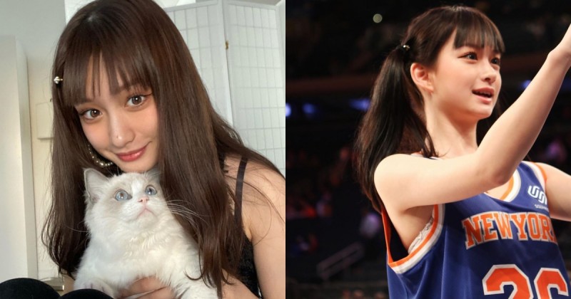 【蜗牛娱乐】大眼美少女susan看nba被導播看中，空靈清純「混血感美貌」看一眼就難以忘懷！
