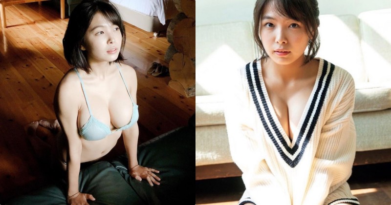 【蜗牛娱乐】日版熊熊！18歲正妹「寺本莉緒」發育超OP，挺身畫面「兩顆好明顯」！