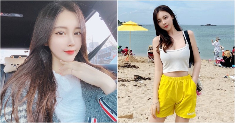【蜗牛娱乐】沙灘驚見「氣質小姊姊」甜美外型太搶眼！魅惑雙眼釋放超強大電力