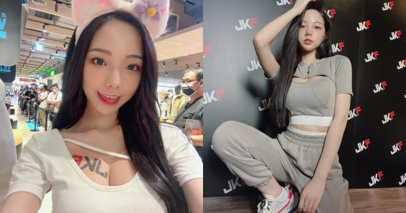 【蜗牛娱乐】甜美正妹「啾啾」現身新莊體驗VR！爆乳狂騎腳踏車讓路人都駐足！