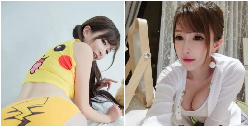 【蜗牛娱乐】妳胸前的電力超過十萬伏特！「電眼正妹」無敵麥麥兒化身性感皮卡丘，要當你的寵物