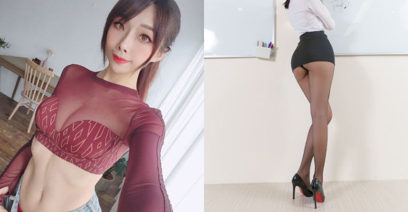 【蜗牛娱乐】火辣Coser「甘娜」玉腿上方蜜桃外洩，「鮮嫩神秘帶」狂顯夢幻視野