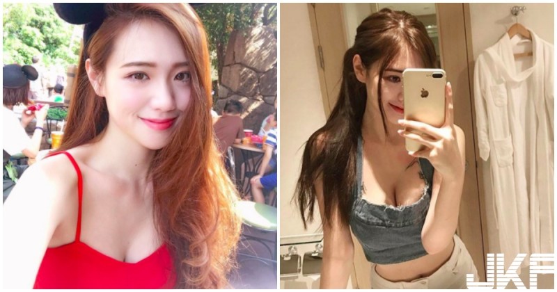 【蜗牛娱乐】深溝辣妹「浴室惹火自拍」，辣度這麼高，原來是文化神級校花凱玲！