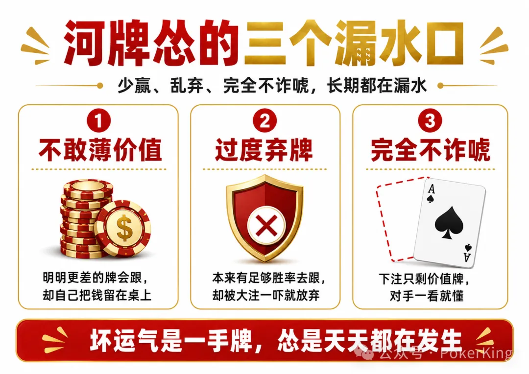【EV 扑克】河牌“怂了”:你明明看见了价值,却没敢下注