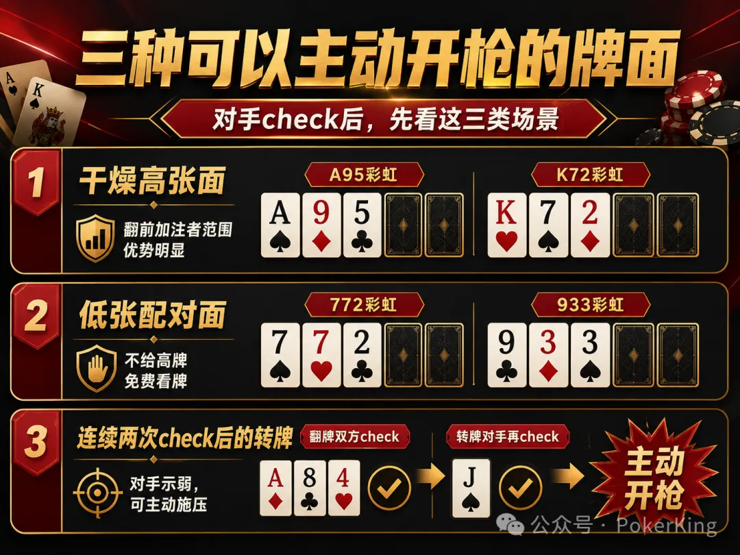 【EV 扑克】别再被“免费牌”坑了:翻牌没中,为什么高手反而更敢开枪?
