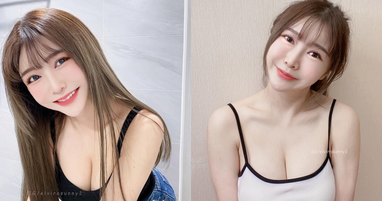 【蜗牛娱乐】甜美笑容迷倒網友！正妹芳療師「艾薇兒」細肩背心大秀美胸、鎖骨線條