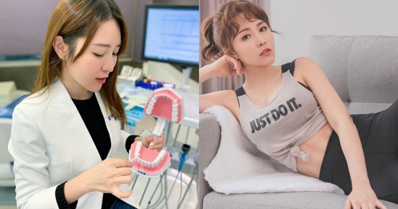 【蜗牛娱乐】超正牙醫女神「劉芷伊」臉蛋身材都像模特，「深邃事業線」讓網友看了牙痛！