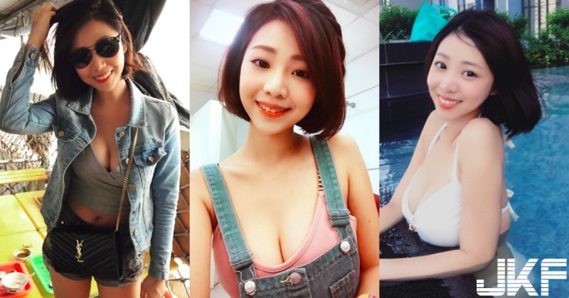 【蜗牛娱乐】「隱乳系小隻馬」生活照氣質甜美，沒想到「胸前乳浪」火辣辣完全被比基尼出賣了…