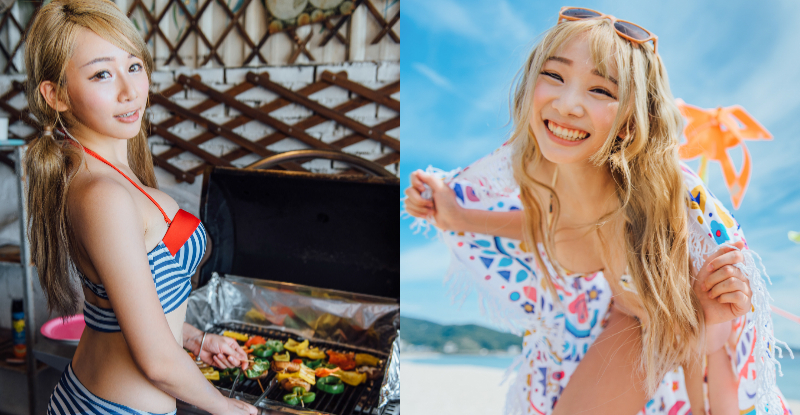【蜗牛娱乐】專屬閨密夏日「私密狂歡派對」！「機機 Shacy」爆乳BBQ性感大秀比基尼！