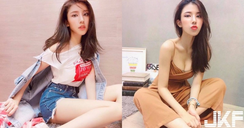 【蜗牛娱乐】骨感正妹「白皙長腿」好銷魂，瘦歸瘦「低胸爆乳」還是事業線兇兇der！