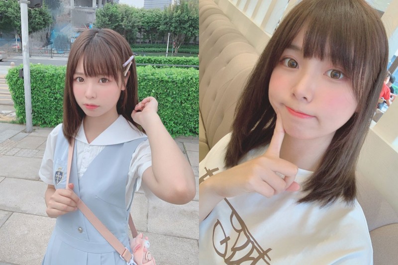 【蜗牛娱乐】抓住夏日尾巴！超卡娃伊Coser「Liyuu」水藍色學生妹制服照　水嫩到讓人口水滴出來