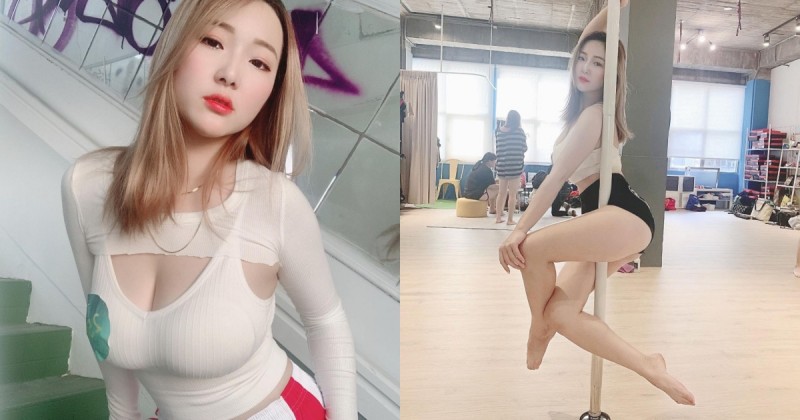 【蜗牛娱乐】「E奶甜心」施菲亞Feiya爆乳辣跳鋼管舞，「雪白嫩腿」直直勾進你心底！