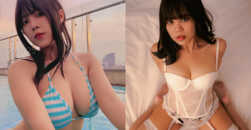 【蜗牛娱乐】專業寵粉！混血Coser乳量充沛奶香濃醇　狂曬傲人胸器養眼福利給好給滿