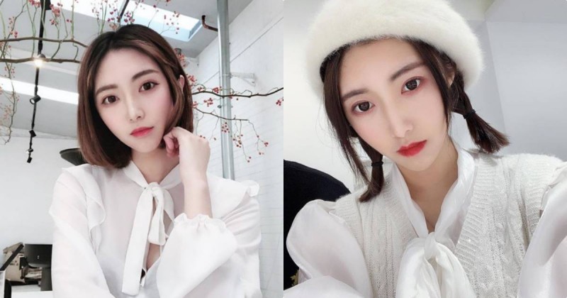 【蜗牛娱乐】好萌！白皙紅唇酷妹「Sophia」，尖尖瓜子臉超上鏡！