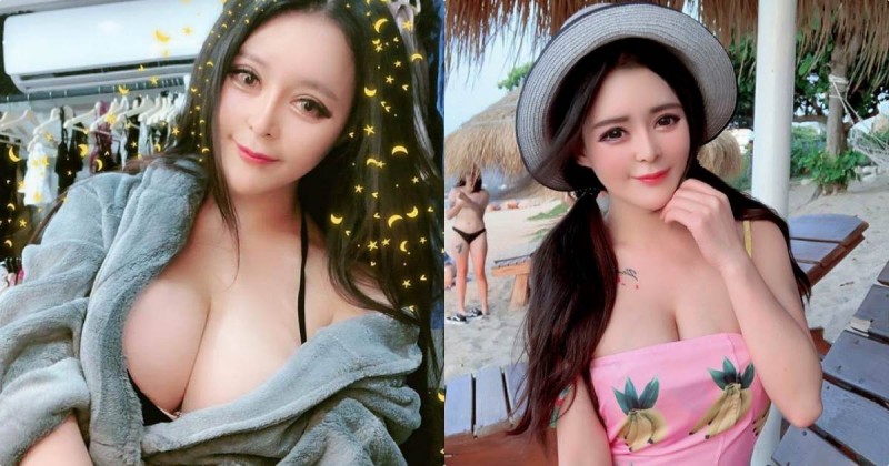 【蜗牛娱乐】正妹Gina冰冰「誘惑胴體」太超過，寬鬆造型讓巨乳跑出來了！