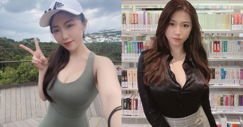 【蜗牛娱乐】圖書館「高顏值美女」天菜外型讓人戀愛！極品好身材有夠迷人呀