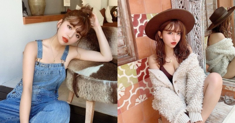 【蜗牛娱乐】小隻馬女孩「美音」外套裡有美乳，背後鏡子更出賣「性感大腿線條」！