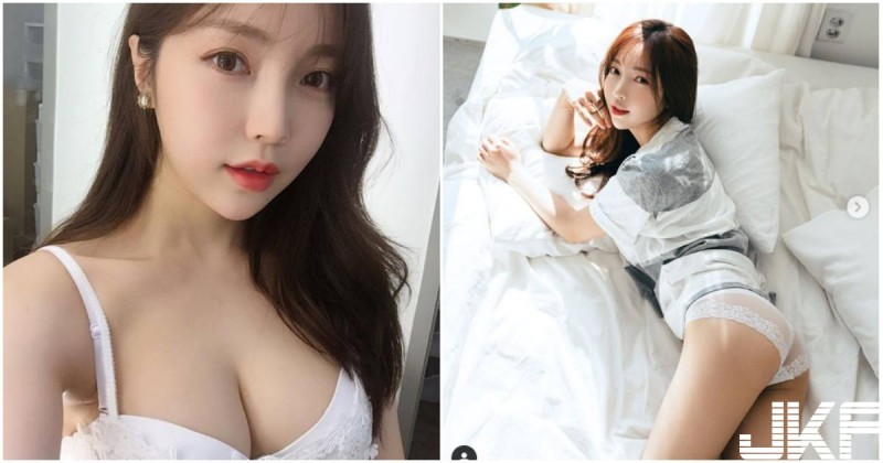 【蜗牛娱乐】大胸妹子穿小褲「趴床誘惑」，飽滿大奶實在太騷氣了！