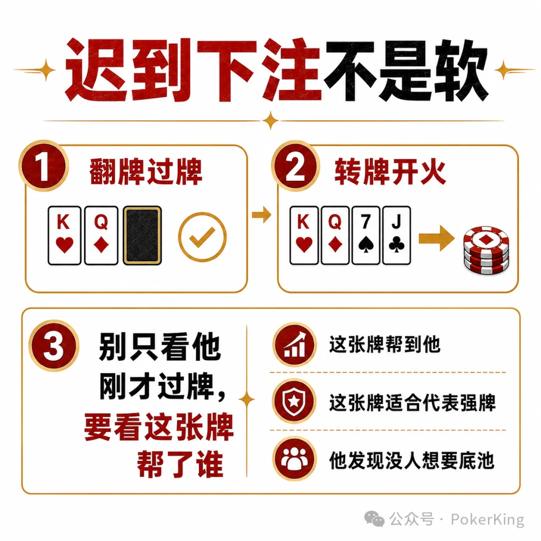 【EV 扑克】对手过牌后突然开火?别急着判断,先看这三样