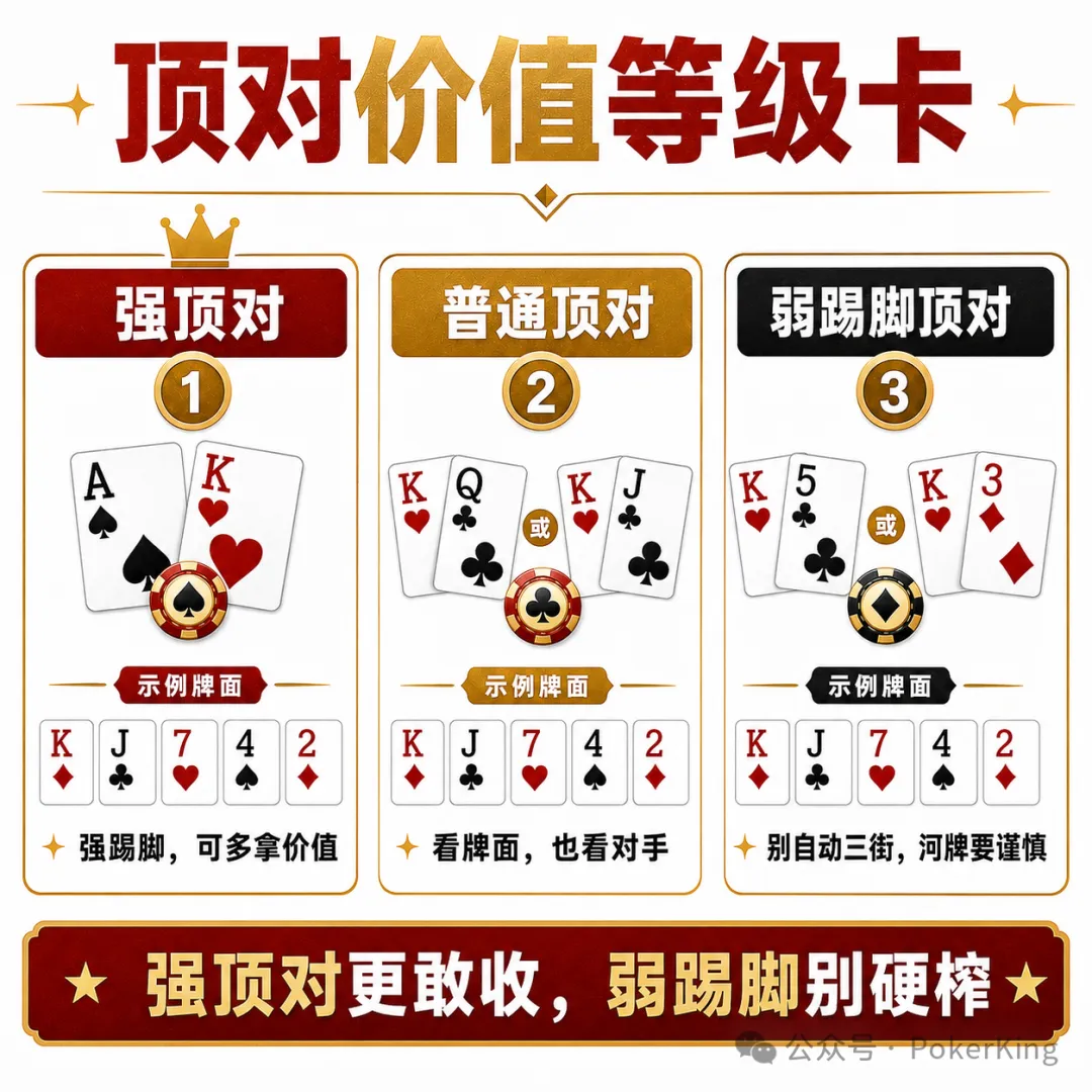 【EV 扑克】中了顶对,到底该下几条街?别一把就软了