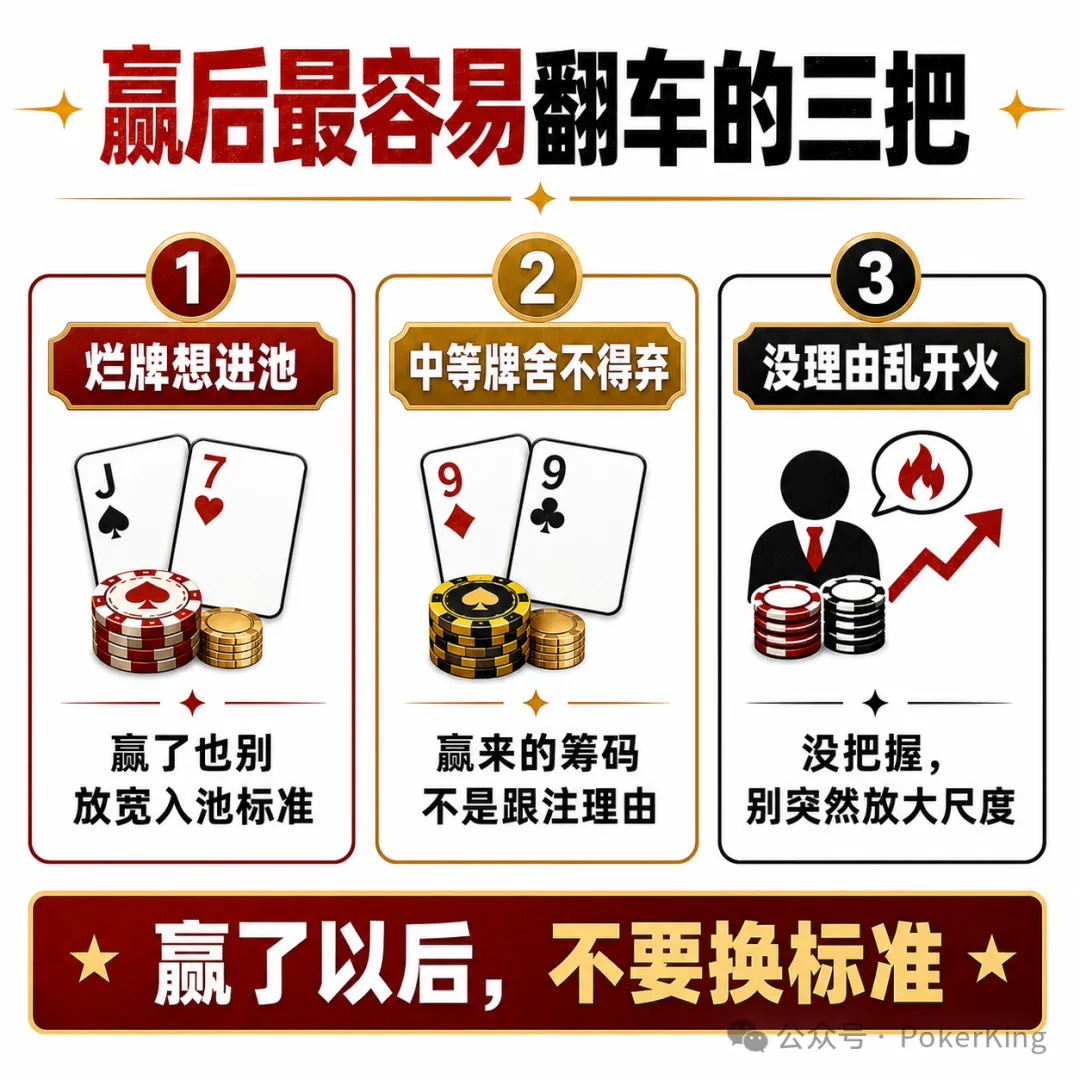 【EV 扑克】赢钱后的“隐形上头”:比输钱更危险的,是你开始追感觉