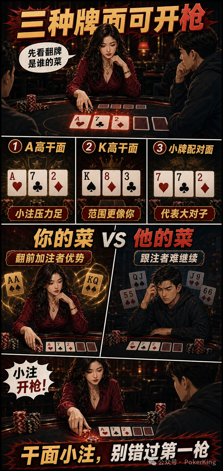 【EV 扑克】翻牌第一枪该不该开?别只看自己中没中,先看牌面更像谁