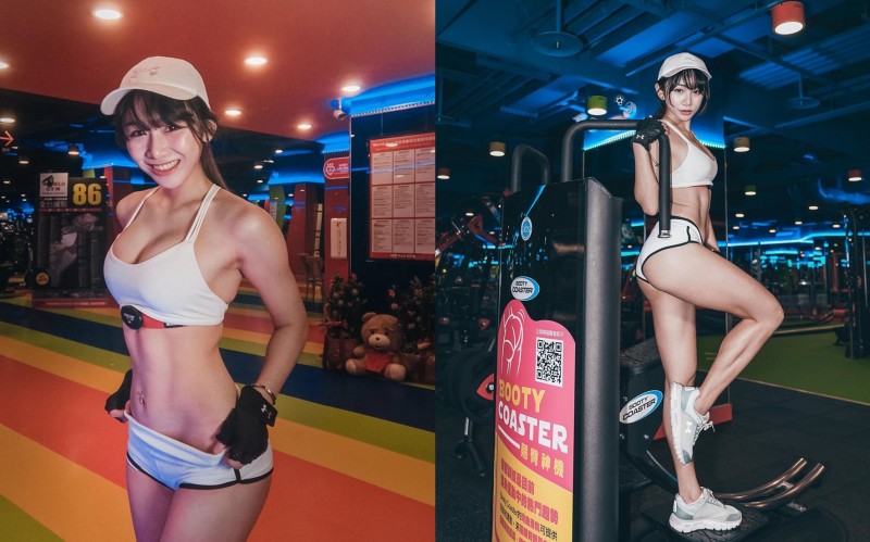 【蜗牛娱乐】真人版比斯吉「機機 林少榆」掀衣秀健身川字腹肌超明顯　超胸北半球快把小可愛撐爆