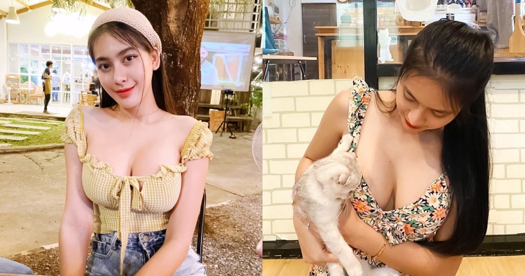 【蜗牛娱乐】泰國正妹「Ruang」漂亮臉蛋驚豔網友，但大家的目光似乎都放在那一對…