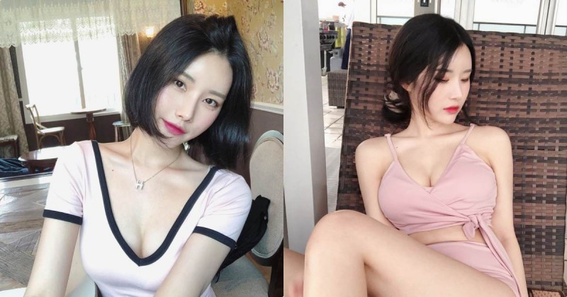 【蜗牛娱乐】短髮酷妹「超兇S曲線爆極品」，穿泳裝曬出「飽滿胸型」！