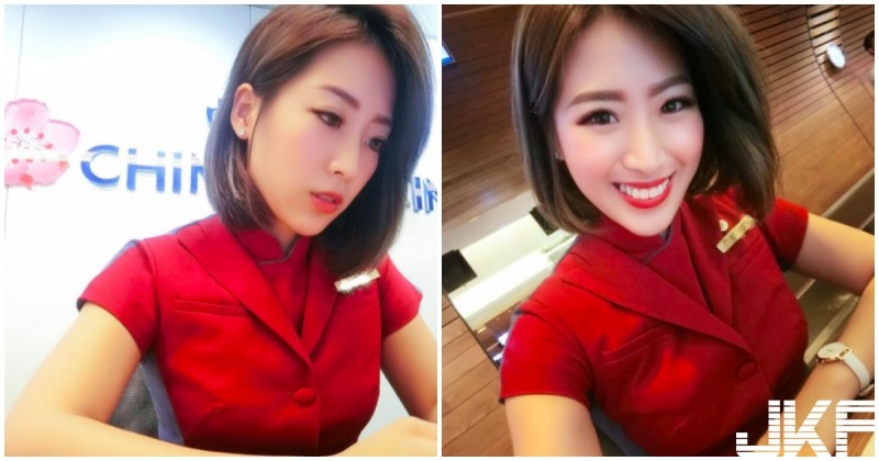 【蜗牛娱乐】華航超甜美地勤Grace！這笑容太療癒，把旅客都融化了！