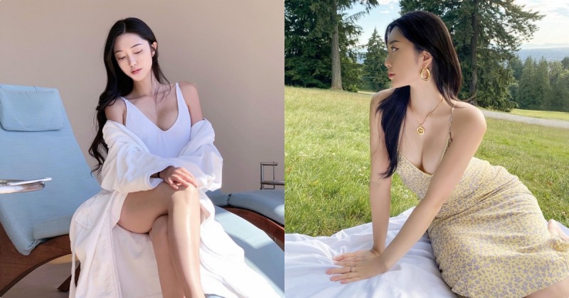 【蜗牛娱乐】好誘惑！正妹「Darlene」愛穿低胸洋裝野餐，超邪惡視角實在好犯規！