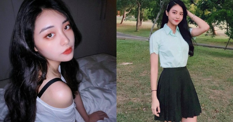 【蜗牛娱乐】「陽明交大校花」穿回高中制服好清新，姣好曲線甜美笑容讓人戀愛！