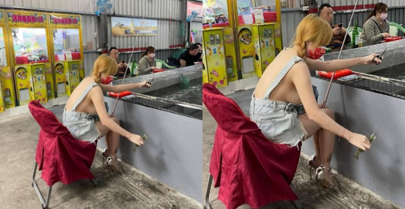 【蜗牛娱乐】釣蝦場驚見「巨乳妹子」側奶大放送　隔壁釣客都無法冷靜了…
