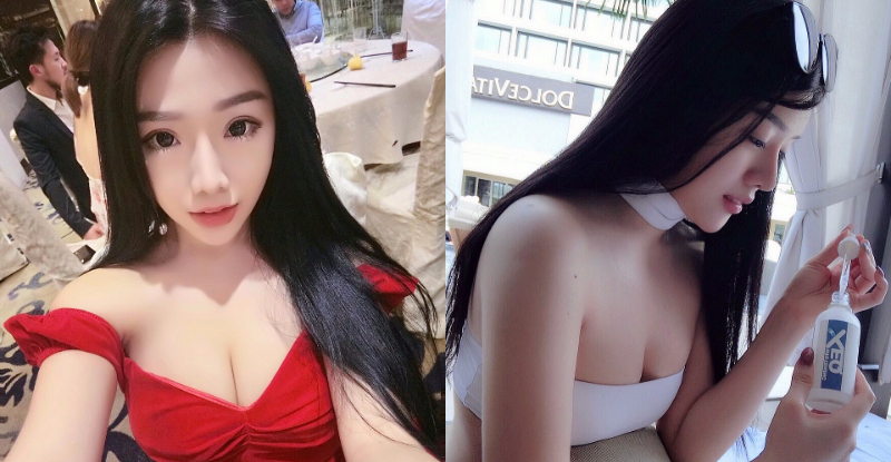 【蜗牛娱乐】「巨乳大馬妹」整天炫奶！中路大開露出白嫩美乳　深溝好長一條啊…
